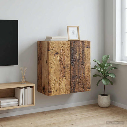 Nástěnná Skříň Staré Dřevo 59 X 31 X 60 Cm Kompozitní Dřevo