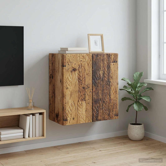 Nástěnná Skříň Staré Dřevo 59 X 31 X 60 Cm Kompozitní Dřevo