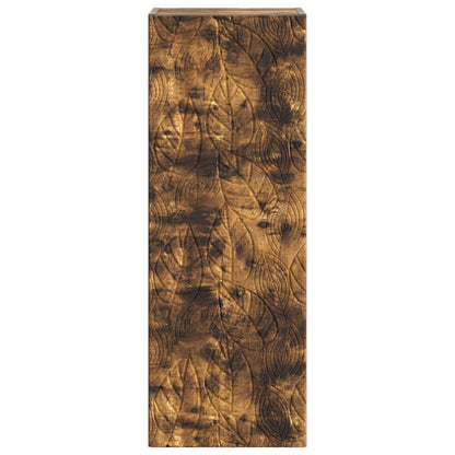 Nástěnná Skříň Kouřový Dub 33 X 34,5 X 90 Cm Kompozitní Dřevo