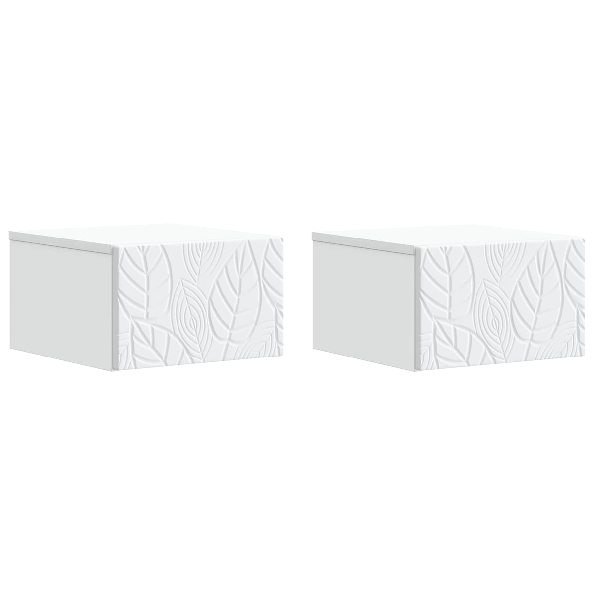 Nástěnný Boční Stůl 2 Pcs Bílá 34,5 X 33 X 20 Cm