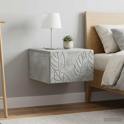 Nástěnný Boční Stůl 2 Pcs Betonově Šedá 34,5 X 33 X 20 Cm