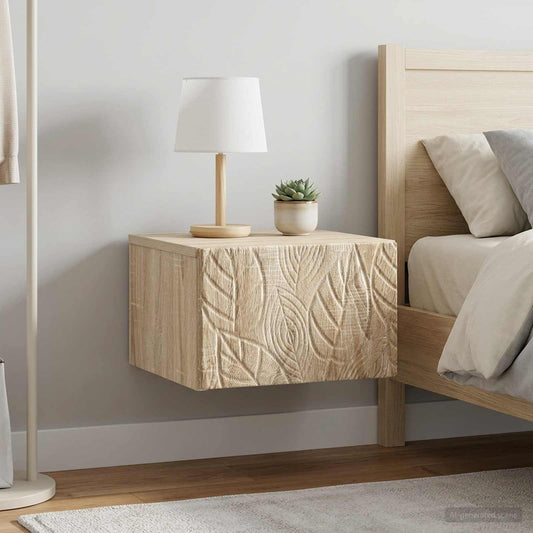 Nástěnný Noční Stolek 2 Pcs Dub Sonoma 49 X 34,5 X 20 Cm