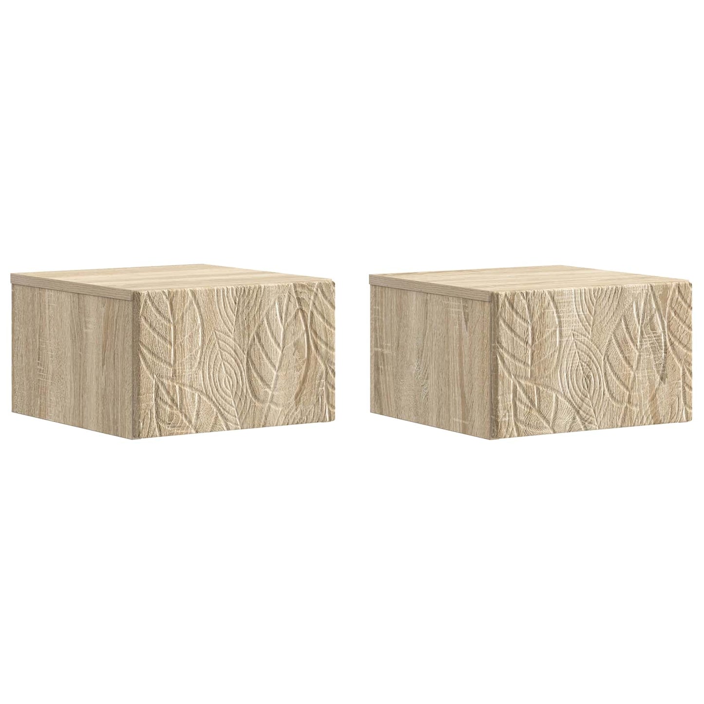 Nástěnný Noční Stolek 2 Pcs Dub Sonoma 49 X 34,5 X 20 Cm