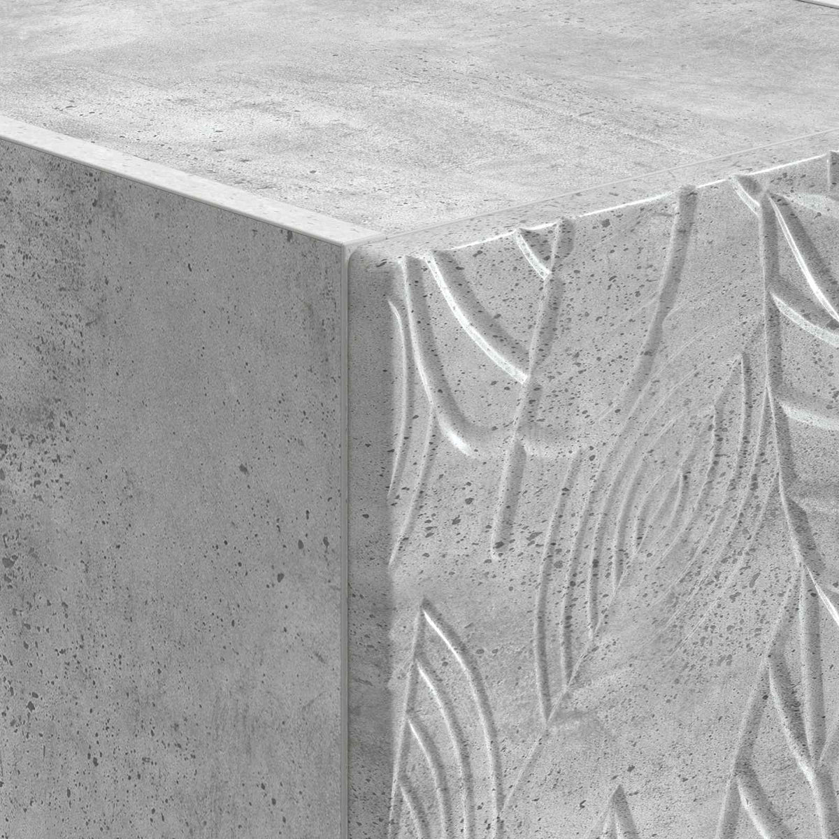 Nástěnný Noční Stolek 2 Pcs Betonově Šedá 49 X 34,5 X 20 Cm