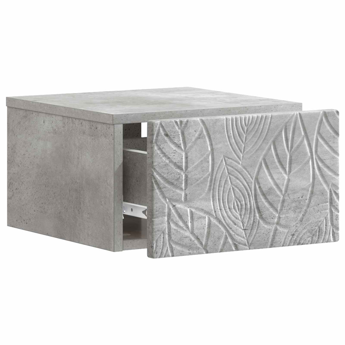 Nástěnný Noční Stolek 2 Pcs Betonově Šedá 49 X 34,5 X 20 Cm