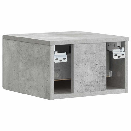 Nástěnný Noční Stolek 2 Pcs Betonově Šedá 49 X 34,5 X 20 Cm