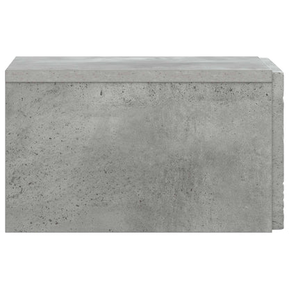 Nástěnný Noční Stolek 2 Pcs Betonově Šedá 49 X 34,5 X 20 Cm
