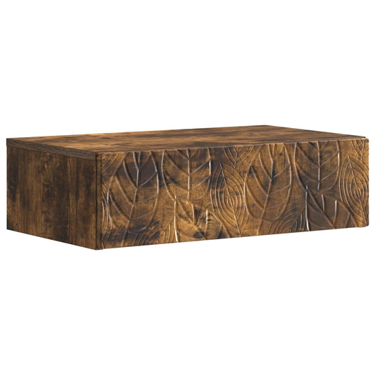 Nástěnný Boční Stůl Kouřový Dub 59 X 34,5 X 17 Cm