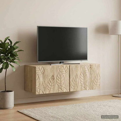Nástěnná Tv Skříň 59,5 X 41 X 30 Cm Dub Sonoma Kompozitní Dřevo