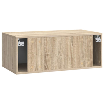 Nástěnná Tv Skříň 59,5 X 41 X 30 Cm Dub Sonoma Kompozitní Dřevo