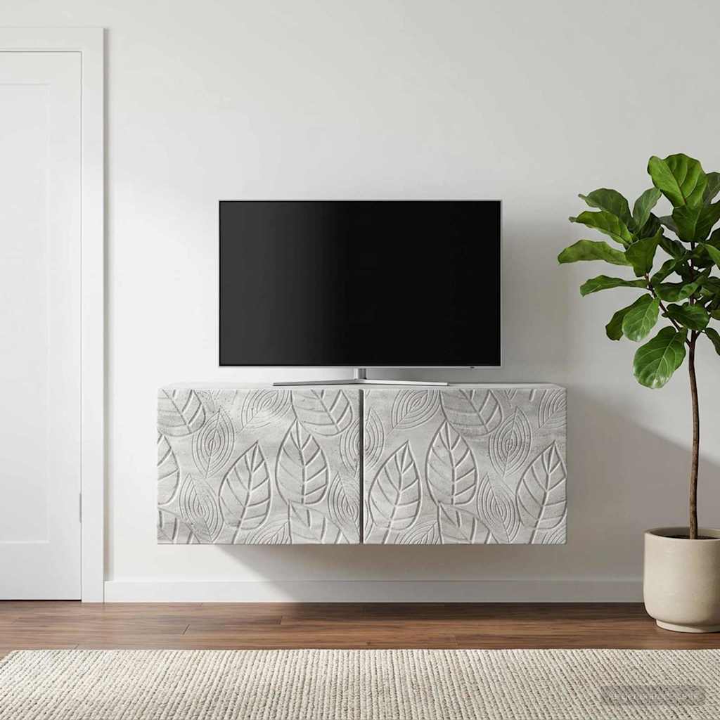 Nástěnná Tv Skříň 59,5 X 41 X 30 Cm Betonově Šedá