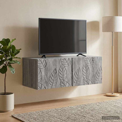 Nástěnná Tv Skříň 59,5 X 41 X 30 Cm Šedý Sonoma