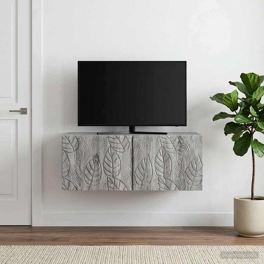 Nástěnná Tv Skříň 59,5 X 41 X 30 Cm Šedý Sonoma