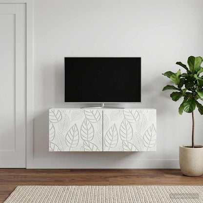 Nástěnná Tv Skříň 78,5 X 41 X 30 Cm Bílá Kompozitní Dřevo