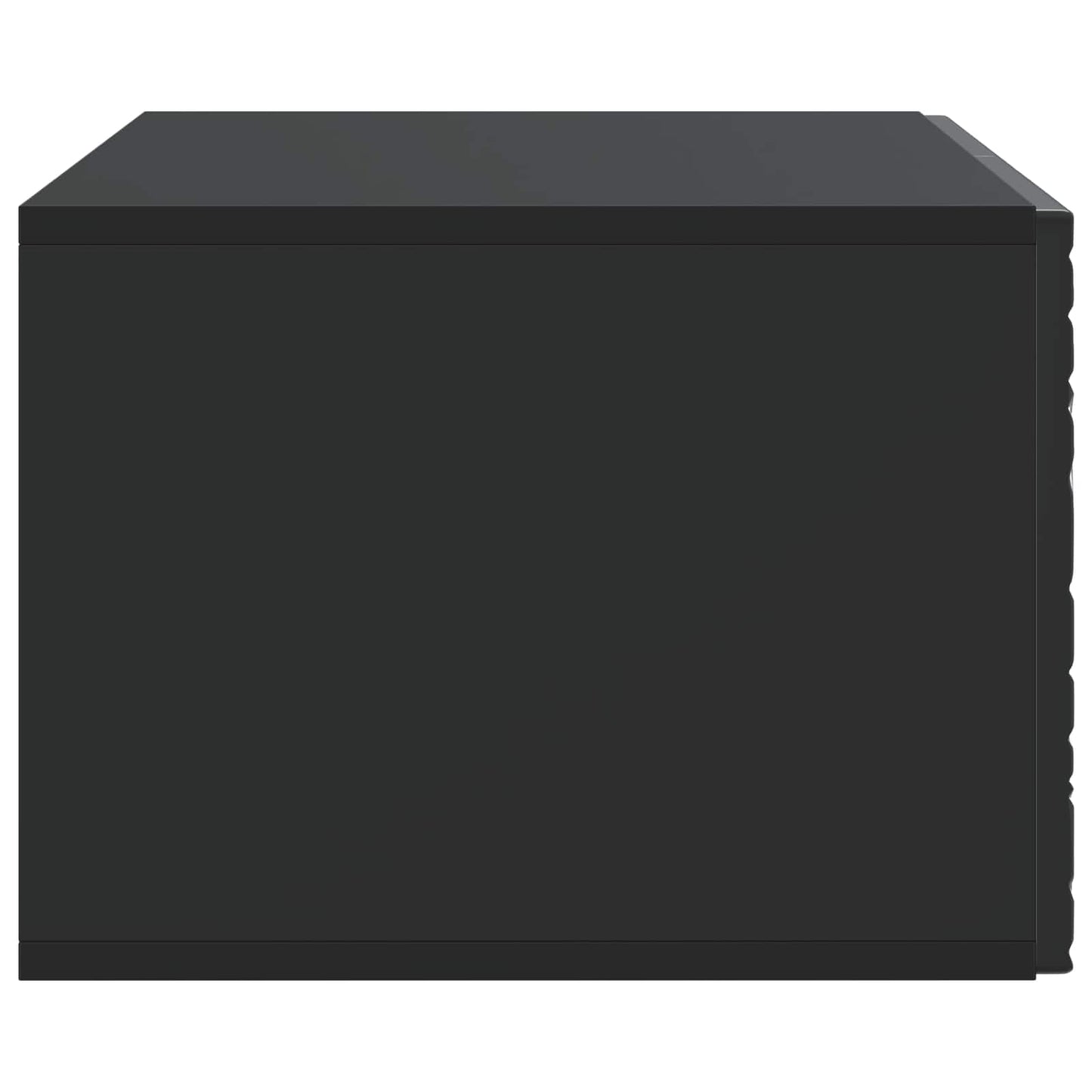 Nástěnná Tv Skříň 78,5 X 41 X 30 Cm Černá Kompozitní Dřevo