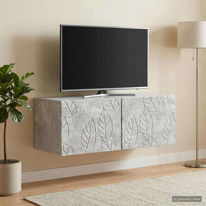 Nástěnná Tv Skříň 78,5 X 41 X 30 Cm Betonově Šedá