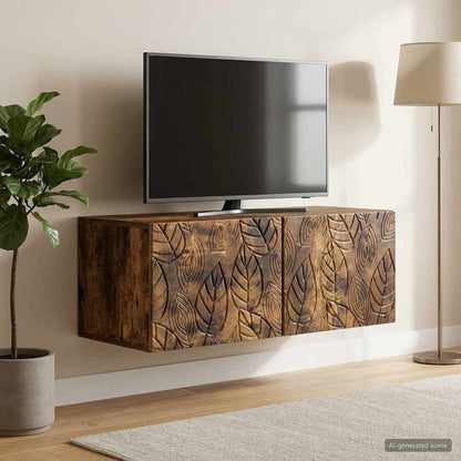 Nástěnná Tv Skříň 78,5 X 41 X 30 Cm Kouřový Dub