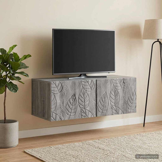 Nástěnná Tv Skříň 78,5 X 41 X 30 Cm Šedý Sonoma