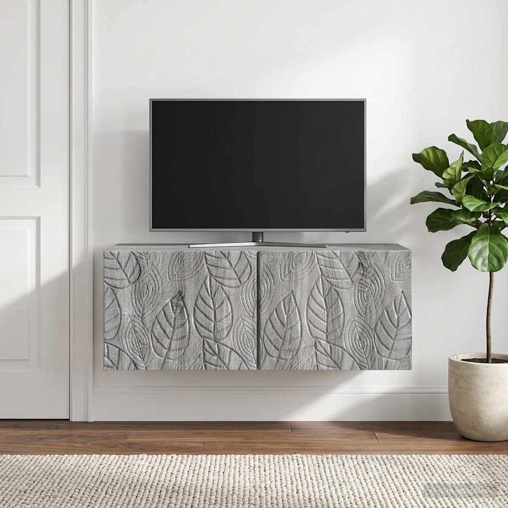 Nástěnná Tv Skříň 78,5 X 41 X 30 Cm Šedý Sonoma