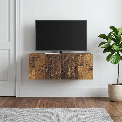 Nástěnná Tv Skříň 78,5 X 41 X 30 Cm Staré Dřevo