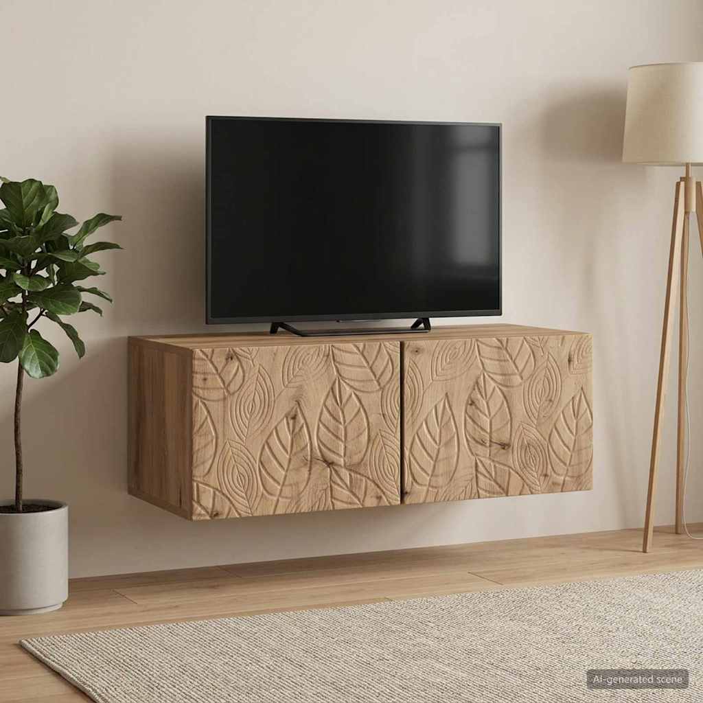 Nástěnná Tv Skříň 78,5 X 41 X 30 Cm Dub Artisan