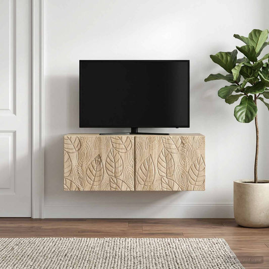 Nástěnná Tv Skříň 98 X 41 X 30 Cm Dub Sonoma Kompozitní Dřevo