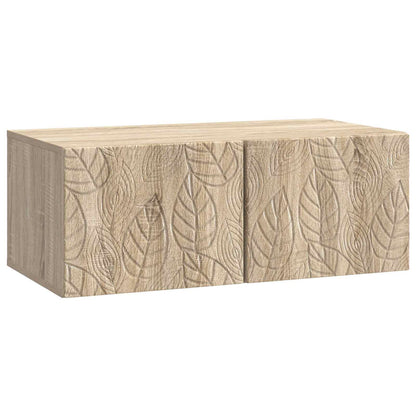 Nástěnná Tv Skříň 98 X 41 X 30 Cm Dub Sonoma Kompozitní Dřevo
