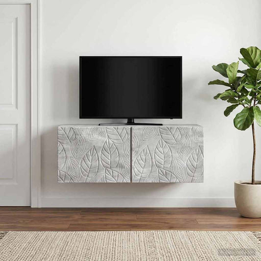 Nástěnná Tv Skříň 98 X 41 X 30 Cm Betonově Šedá