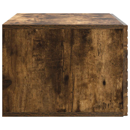 Nástěnná Tv Skříň 98 X 41 X 30 Cm Kouřový Dub Kompozitní Dřevo