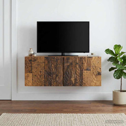Nástěnná Tv Skříň 98 X 41 X 30 Cm Staré Dřevo Kompozitní Dřevo