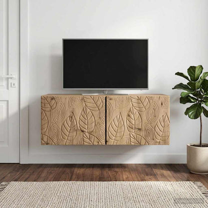 Nástěnná Tv Skříň 98 X 41 X 30 Cm Dub Artisan Kompozitní Dřevo
