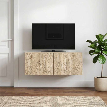 Nástěnná Tv Skříň 59,5 X 31 Cm Dub Sonoma Kompozitní Dřevo