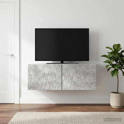 Nástěnná Tv Skříň 59,5 X 31 Cm Betonově Šedá Kompozitní Dřevo