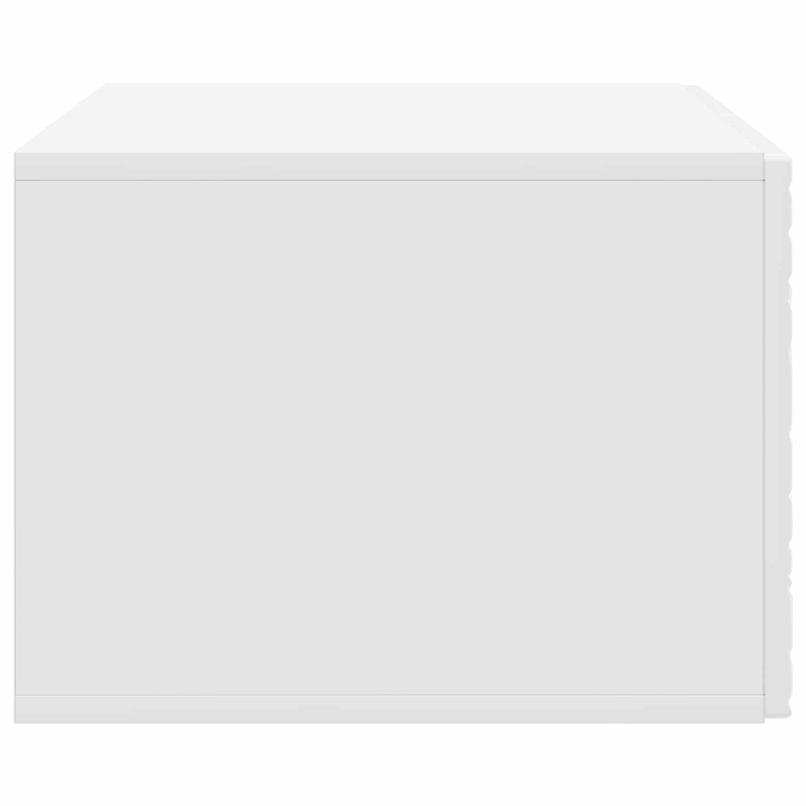 Nástěnná Tv Skříň 59,5 X 31 Cm Bílá S Vysokým Leskem