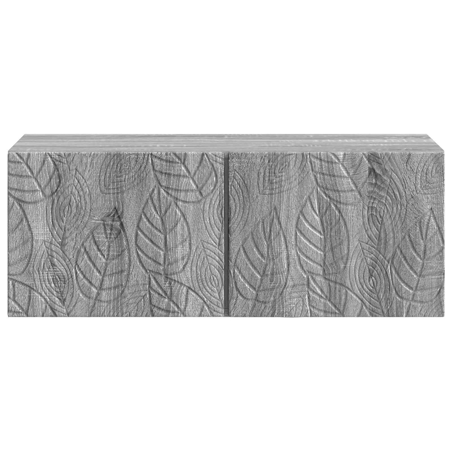 Nástěnná Tv Skříň 59,5 X 31 Cm Šedý Sonoma Kompozitní Dřevo