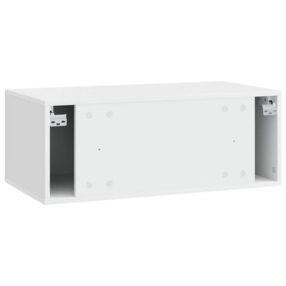 Nástěnná Tv Skříň 78,5 X 31 Cm Bílá Kompozitní Dřevo Nástěnný