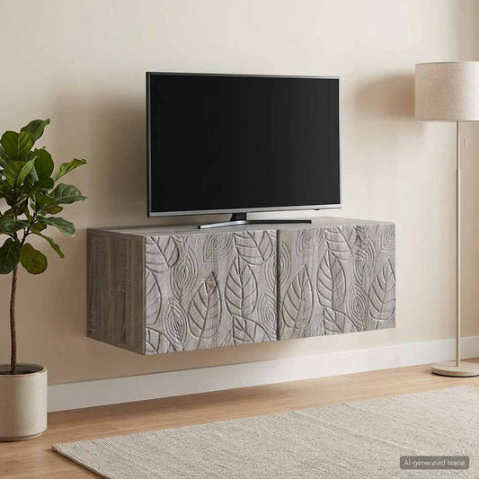 Nástěnná Tv Skříň 78,5 X 31 Cm Šedý Sonoma Kompozitní Dřevo