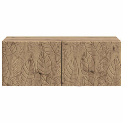 Nástěnná Tv Skříň 78,5 X 31 Cm Dub Artisan Kompozitní Dřevo