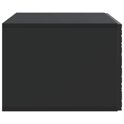 Nástěnná Tv Skříň 98 X 31 Cm Černá Kompozitní Dřevo Nástěnný