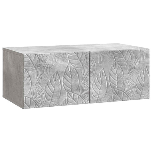 Nástěnná Tv Skříň 98 X 31 Cm Betonově Šedá Kompozitní Dřevo