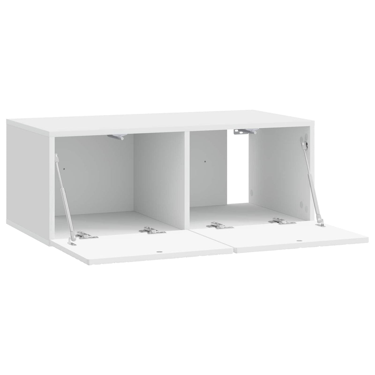 Nástěnná Tv Skříň 98 X 31 Cm Bílá S Vysokým Leskem