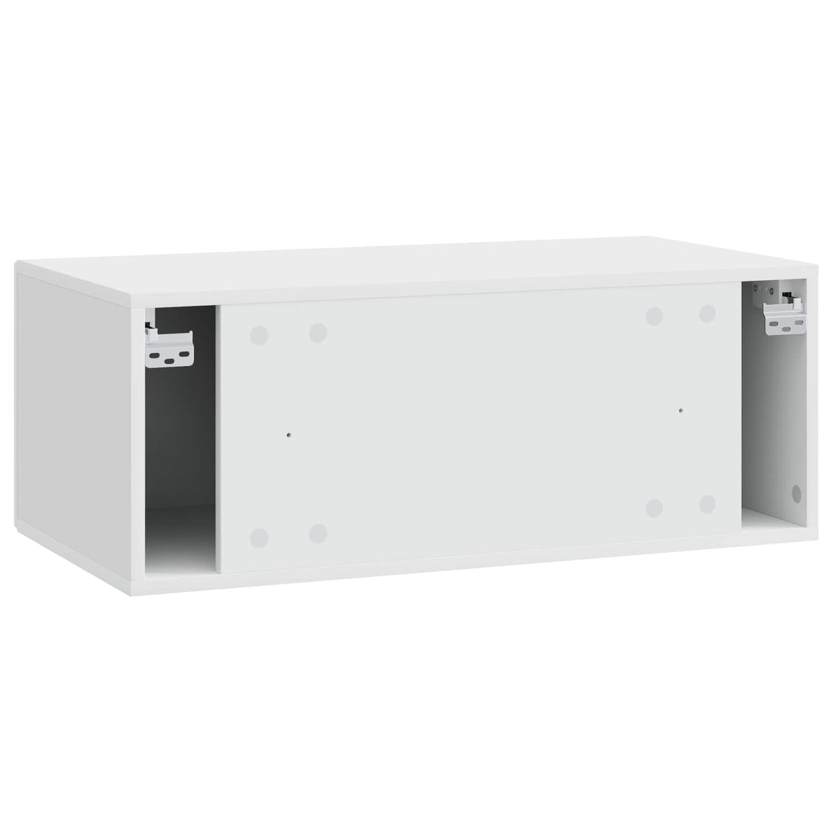 Nástěnná Tv Skříň 98 X 31 Cm Bílá S Vysokým Leskem