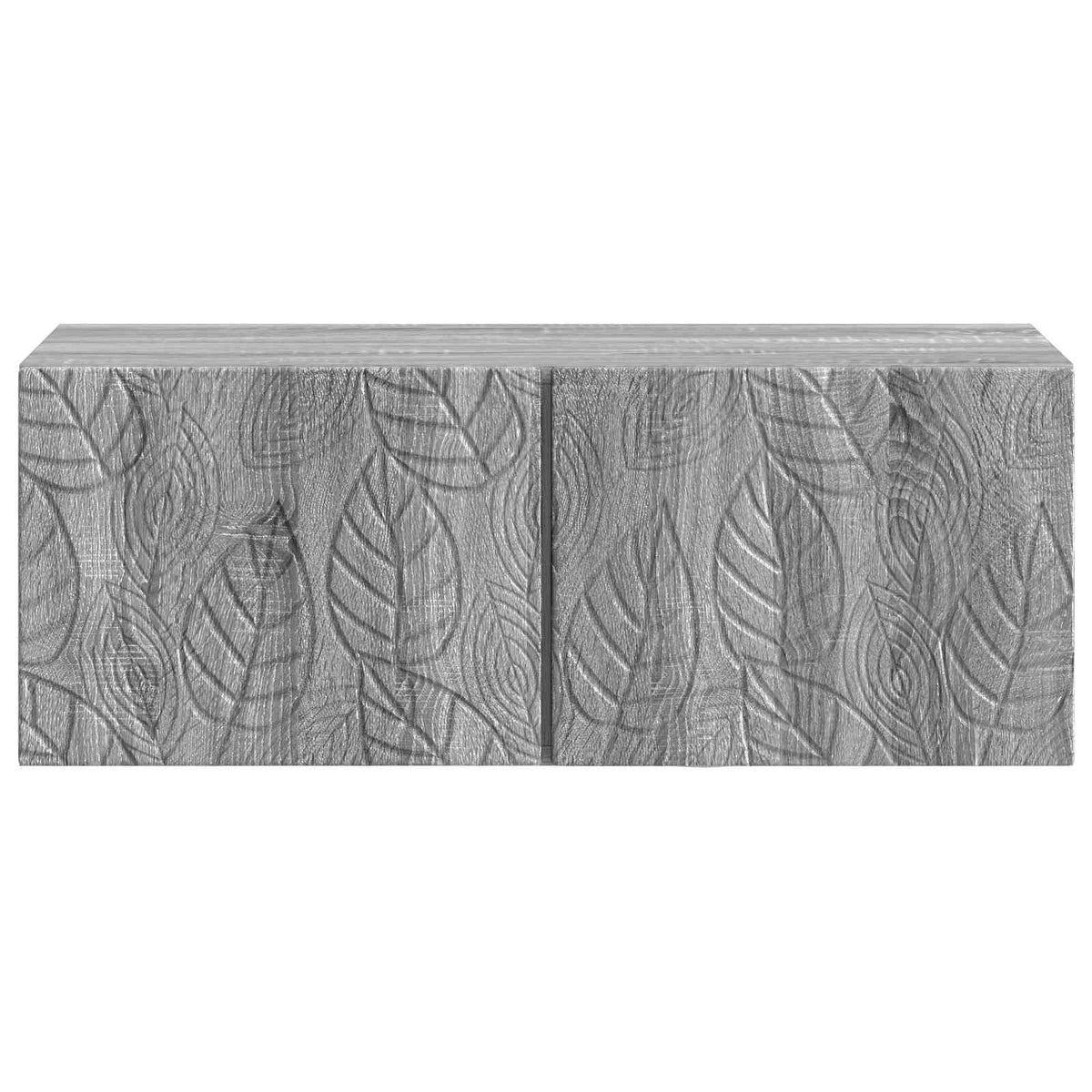 Nástěnná Tv Skříň 98 X 31 Cm Šedý Sonoma Kompozitní Dřevo