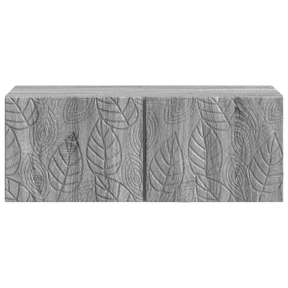 Nástěnná Tv Skříň 98 X 31 Cm Šedý Sonoma Kompozitní Dřevo