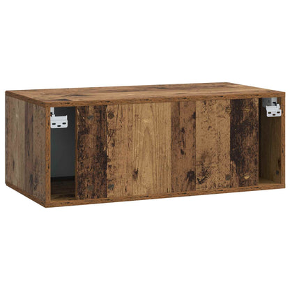 Nástěnná Tv Skříň 98 X 31 Cm Staré Dřevo Kompozitní Dřevo