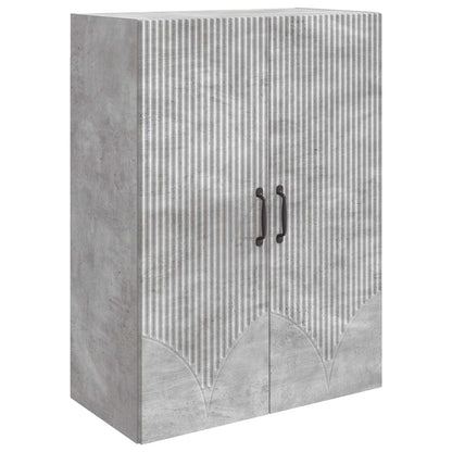 Nástěnná Skříň Betonově Šedá 66 X 34,5 X 90 Cm Kompozitní Dřevo