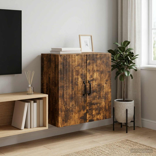 Nástěnná Skříň Kouřový Dub 59 X 31 X 60 Cm Kompozitní Dřevo
