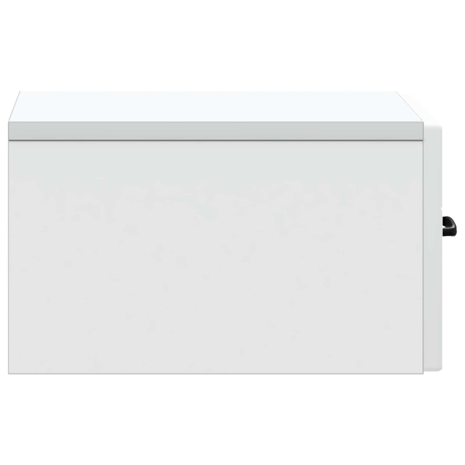 Nástěnný Noční Stolek Se Zásuvkou 2 Pcs Bílá 34,5 X 33 X 20 Cm