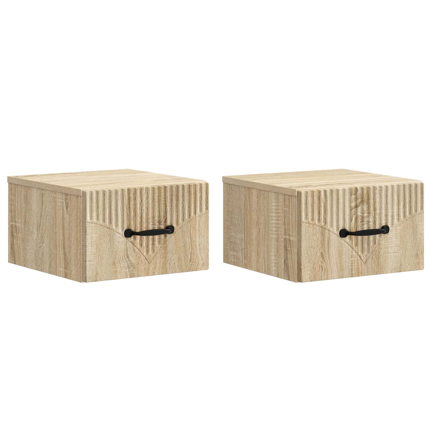 Nástěnný Noční Stolek 2 Pcs Dub Sonoma 34,5 X 33 X 20 Cm