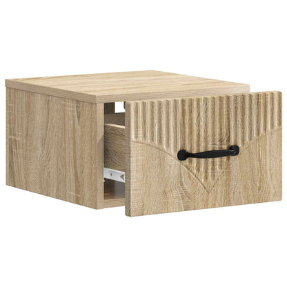 Nástěnný Noční Stolek 2 Pcs Dub Sonoma 34,5 X 33 X 20 Cm